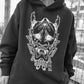 Amazed Hannya Oversized Unisex Hoodie | BLK